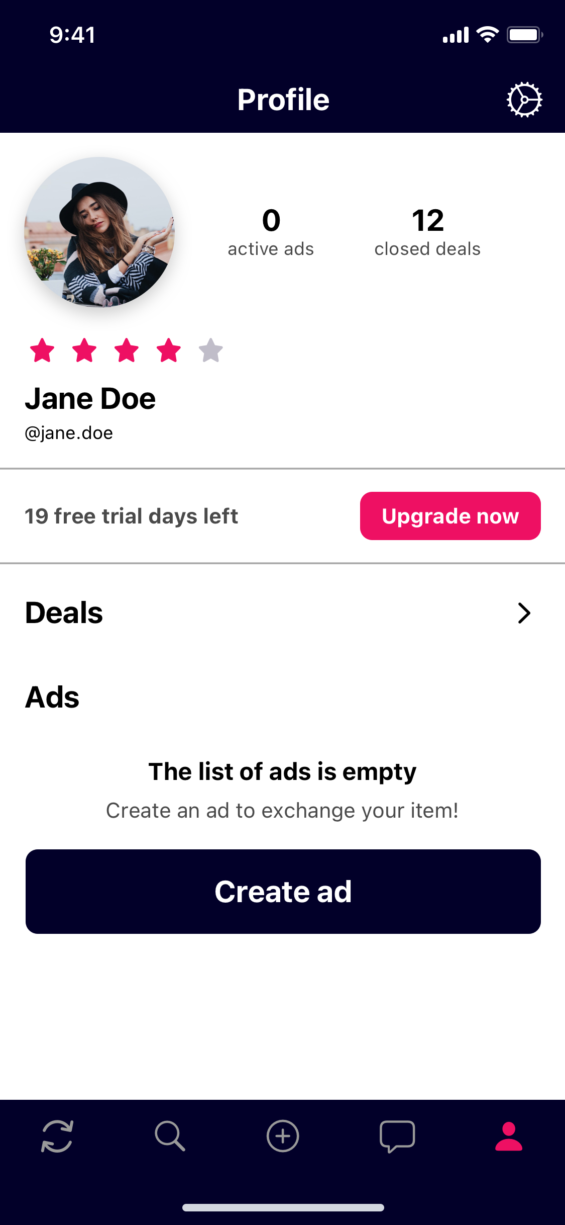 1.-Profile-Empty-Unsubscribed